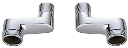 BiaoTeng Eccentrico Rubinetto Doccia,Raccordo A Gomito Ottone,Raccordo Eccentrico 1/2 3/4,Accessori Per Miscelatore Bagno,Cromato B