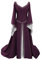 YUDATPG Abito medievale svasato a maniche lunghe rinascimentale abito da donna chemise contadina costume di Halloween fata abito gotico camicia da notte vestire viola