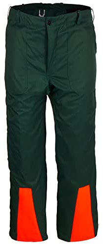 SWS Forst GmbH Schnittschutzbundhose Schnittschutzhose Forsthose Forest-Jack grün Leuchtorange deutsche Herstellung Grösse 52