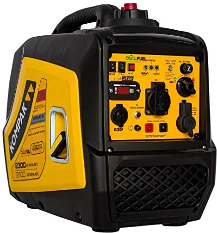 KOMPAK KGG20Ei-DF Generador Inverter 2,3 kW DUAL FUEL gasolina/gas LPG
