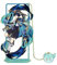 1 x Genshin Impact Figure Metall-Lesezeichen mit Kette (Wanerer)