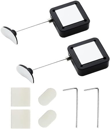 I3C Retractable 1.8m Security Cable Lock, Remote Control Connector, 2 Pack (2 Pcs) for TV, DVD, Speaker, Remote Control, etc.