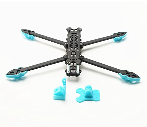 KOCAN Mark4 7 Zoll 295 mm mit 5 mm Arm Quadrocopter Rahmen 3K Kohlefaser 7'' FPV Freestyle Fernbedienung Renndrohne mit Blue Print Teilen für DIY FPV