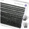 BEYELIAN Lot de 264 faux cils recourbés ultra fins et doux, effet naturel - D, noir, 10-16 mm