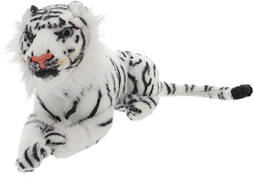 KOMBIUDA Cartoon-plüschkissen Handkissen Kissen Tiger Figur Spielzeug Wurfkissen Spielzeug Geburtstagsfeier Tasche Füller Tigerfiguren Und Statuen Tiger Spielzeug Weiß Puppe Tier