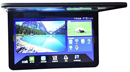 Lecteur DVD pour Voiture Moniteur monté au Plafond de 13,3 Pouces Moniteur LCD MP5 HD Moniteur monté au Plafond de 13,3 Pouces Multifonctionnel, Grand écran
