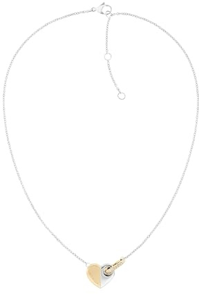 Tommy Hilfiger Jewelry Halskette für Damen aus Bicolor-Edelstahl mit einem Herzanhänger - 2780878