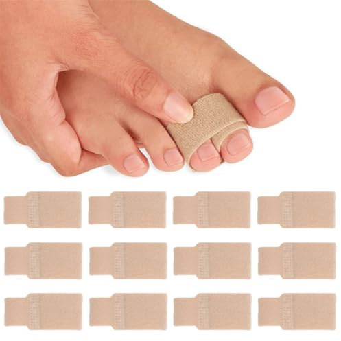 12 PCS Corrector Dedo Martillo, Separador Dedos, Enderezadores Ferula De Dedo Separador Dedos Pie Vendajes Acolchados Para Corregir Dedos De Los Pies Con Fracturas Torcidos Y Superpuestos