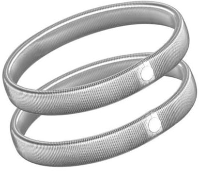 2pcs/pair Slip Elastic Shirt Sleeve Holders Metal Armbands Garters Band Stretch Men For Women
