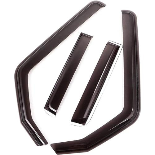 SKINII Windabweiser Für Jeep Für Wrangler JK 2007-2017 JL 2018-2023 + Auto Zubehör Dekoration 1Set Fenster Sonnenblende Wind Regen Schild Deflektor Auto Windabweiser