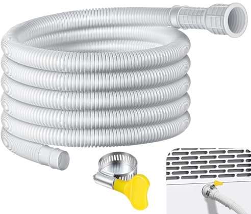 Air Conditioner Drain - Flexible Drain Piping Kit Portable Hose | White Dehumidifier Drain Hose | Air Conditioner Parts & Accessories Hose for AC | Polyethylene Hose for Air Conditioners