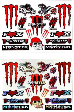 2 Bögen Motorradaufkleber, Kratzschutzaufkleber, Dekorative Aufkleber, Wasserfeste Aufkleber, Modische Aufkleber, Können Skateboards, Motorräder, Autos Usw. Dekorieren.