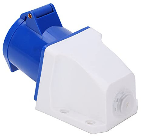 Toma de Corriente Industrial de 32A 220-250V, Toma de Corriente de Latón ABS Resistente Al Agua IP44 a Prueba de Explosiones para Uso en Interiores y Exteriores