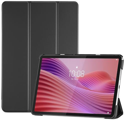 ProCase Case for Lenovo Tab 10.1 Inch 2025 TB311FU/TB311XU, Smart Cover for Lenovo Tab 10.1 2025 Slim Stand Hard Back Shell -Black