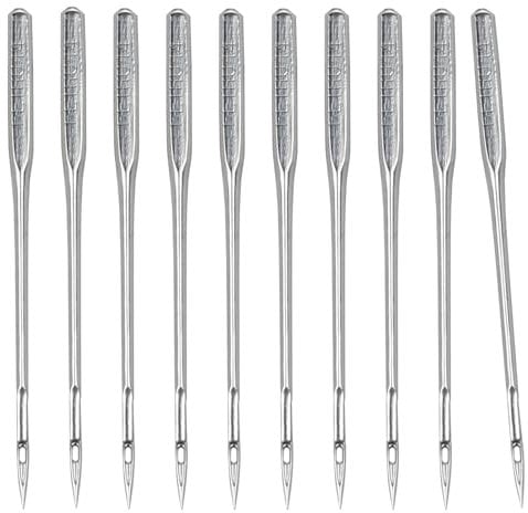 60 agujas universales para máquina de coser 90/14 para bordado, cuero, jeans, compatibles con la mayoría de máquinas de coser domésticas