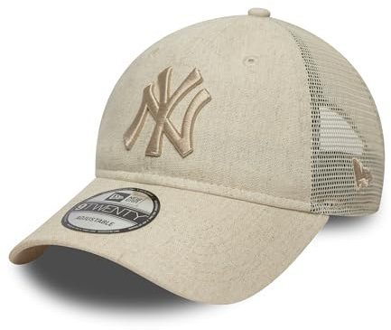 New Era 9Twenty Trucker Cap - LEINEN New York Yankees beige