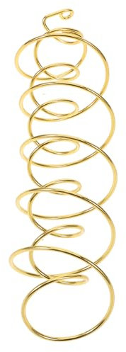 Housoutil Ornament Set Für Dekorative LED Buntes Windzubehör Spiralrahmen Kranzring Ring Kreisrahmen Goldenes Metall