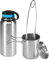 Insulated Water Bottle 1000ml Stainless Steel Vacuum Flask with 700ml Hanging Cup Outdoor Set Superior Insulation Versatile Design