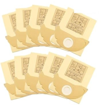 AGFQGLDPO Staubsauger-Papierstaubbeutel-Filterbeutel, kompatibel mit Karcher SE, 5.100 SE 6.100 2501 2601 3001 A 2120 NT 181 Pro SE 3001(10pcs)