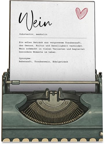 Generisch Holz-Papier Karte XXI (Definition Wein)