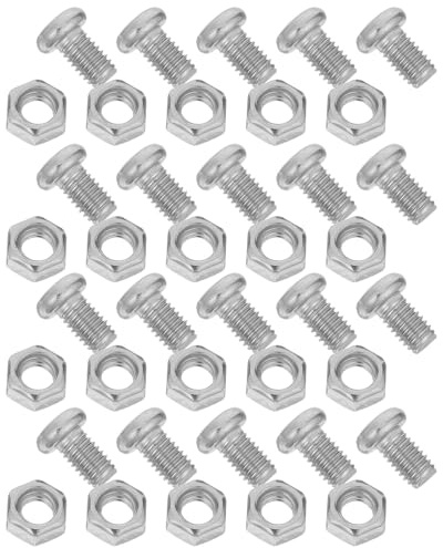 WEKADRIN 20pcs Pan Handle Screws Stainless Steel Metal Screws Corrosion Resistant High Temperature Sturdy Frying Pan Handle Mounting Bolts for Cookware Repair