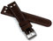 Sulla 20mm Herren Leder Uhrenarmband Pilot Wasserbüffel mit Nieten Kastanienbraun WB