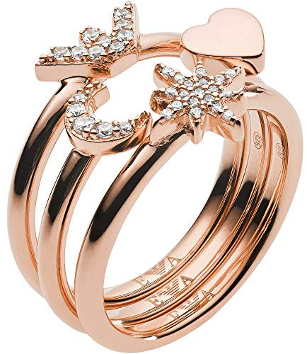 Emporio Armani Damen-Ringe 925 Sterlingsilber mit '- Ringgröße 56 EG3392221-8