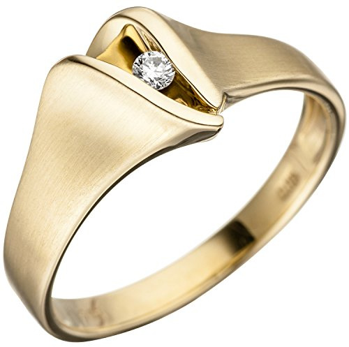 Jobo Damen-Ring aus 14 Karat 585 Gold mit Diamant