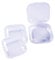 FSSTUD 20 PCS Transparent Plastic Empty Earplugs Case Earplugs Box Storage Case