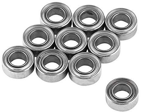 Dingln 10pcs MR63ZZ Doppelt Geschirmtes Miniatur-Kugellager 3x6x2.5mm Kompatibel Mit 3D-Drucker, Modellbau