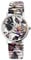 Raptor Colorful Edition Damen-Uhr Zugband Edelstahl Motiv Bunt Print Analog Quarz (weiß/grau/grün)