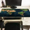 GermYan XL Bleu Carte du Monde Grande Taille Jeu Noir Verrouillage Bord Tapis de Souris Ordinateur Portable Pc Jeu Gamer Ordinateur Accessoire 400 * 900 * 3Mm