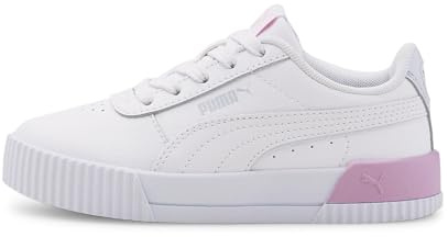 PUMA Carina L Jr Kinder Sneaker Leder Schuhe 370677 06 Weiß