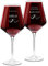Maverton Set de 2 Verres à Vin en Cristal - Verres gravés 490 ml - Cadeau d’anniversaire pour chaque Couple - Verre Classique pour parents - amis - Oiseaux