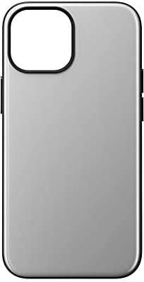 NOMAD Sport Case für iPhone 13 Mini | Hülle mit MagSafe und TPE-Bumper | NFC integriert für Digitale Visitenkarten | aus Polycarbonat | grau