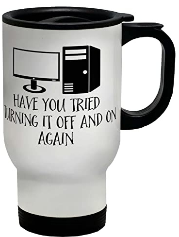 Shopagift Have You Tried Turning It On and Off Again Travel Mug Cup