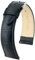 HIRSCH Uhren-Armband Duke M - Uhr-Band aus italienischem Kalbs-Leder mit Alligator-Prägung - Schwarz - 16 mm