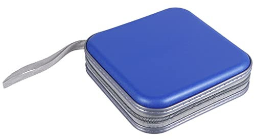 Uposao Porta CD Custodia, Organizer da 40 capacità Plastica Dura Porta CD Borsa Custodia Auto Protettiva Portafoglio Organizer per Viaggi in Auto a Casa