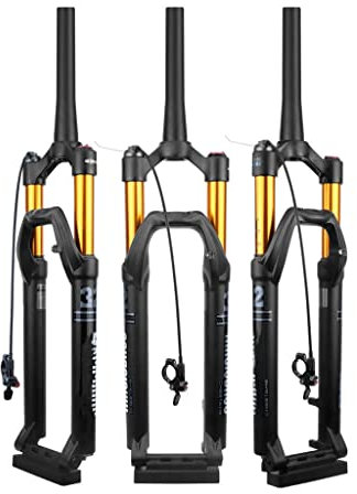 Perno Passante 100*15 Mm Forcella Anteriore Pneumatica 27,5 Pollici Mountain Bike, Regolazione del Rimbalzo MTB Forcella Ammortizzata 29 Pollici Controllo del Filo ( Color : Tapered , Size : 29inch )