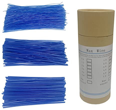 3 Beutel Wachs Line Wachs Draht Fichtenwachs für Schmuck Zahnguss Form 0,8–7,0 Wachsform 3 Packungen in einer Flasche