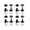 ISTA TOOLS MEGA Auswahl korrosionsbeständige Doppelkopf Hohlnieten,Doppelhohlnieten, Doppel-Nieten,zweiteilig (13 x 11 mm, Schwarz oxidiert, 50)