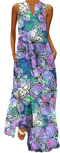 YANJI Vestidos Boda Tallas Grandes Vestidos de Coctel Trajes Mujer Fiesta Vestido Rosa Fucsia Vestidos cómodos Mujer Vestidos de Fiesta para Bodas Tallas Grandes Vestido Largo Playa Vestidos de