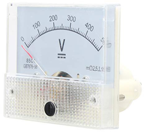 Analoges Messgerät Voltmeter, 85C1 DC 0-500 V Zeiger Voltmeter Analoges Panel Volt Spannungsmessgerät Hochpräzises Quadratisches Analoges Volt Zeiger Nadel Panel Messgerät Voltmeter Zur Spannungsmessu
