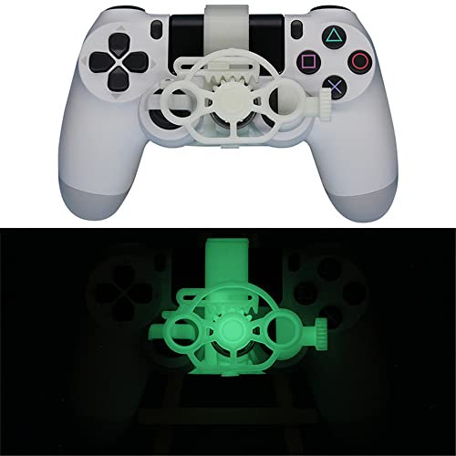Controller di gioco 3D Mini volante sostituzione per PS4 gioco da corsa accessori (Verde luminoso)