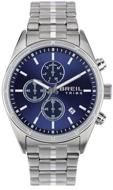 Breil Orologio UOMO CAPTAIN quadrante MONO-COLORE BLU movimento QUARZO e BRACCIALE ACCIAIO ARGENTO EW0692