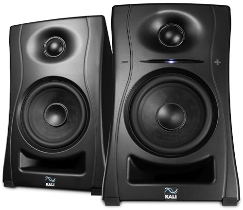 Kali Audio - LP-UNF-EU Par de monitores Ultra cercano biamplificados de 160 vatios, Sistema de Sonido, Monitor de Estudio, Ecualizador de límite, conectividad Hi-Fi con Bluetooth/USB-C,TRS,RCA, Negro