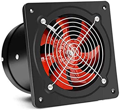WolFum Black Exhaust Fan,Kitchen Bathroom Wall Universal High Performance Slim Radiator Fan 8 Inch
