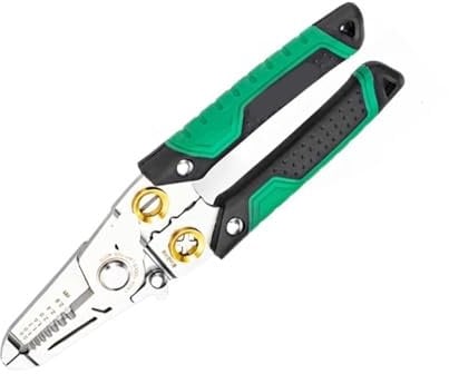 7 in 1 Wire Stripping Pliers Multifunction Electrician Cable Cutting Terminal Crimping Splitting Winding Line Hand Tools Wire Stripper(Color:LA112006)