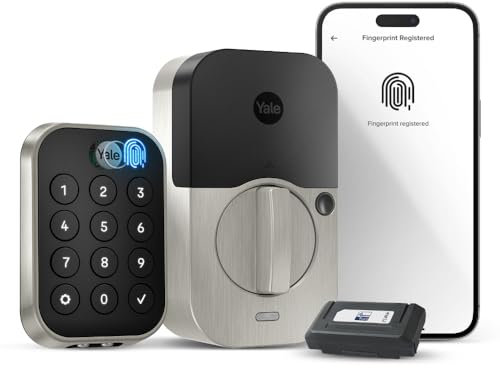 Yale Assure Lock 2 Touch Riegel, satiniertes Nickel, schlüsselfrei, intelligentes Türschloss mit Z-Wave (ZW3) verbundener Touchscreen-Tastatur für Codeeingabe und Fernzugriff, YRD430-F-ZW3-619