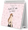 Grupo Erik Kalender 2025 Tischkalender Ana Marin Kalender 2025 Familienplaner Tischkalender 2025 zum Aufstellen 20 x 17 cm Jahreskalender 2025 nur auf Spanisch, Rosa